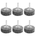 6 Pack 2 Inch Heavy Duty Wire Wheel Brush for Drill - 0.0118" Carbon Steel Bristles, 1/4" Hex Shank, 20000 RPM, Professional Paint & Rust Remover