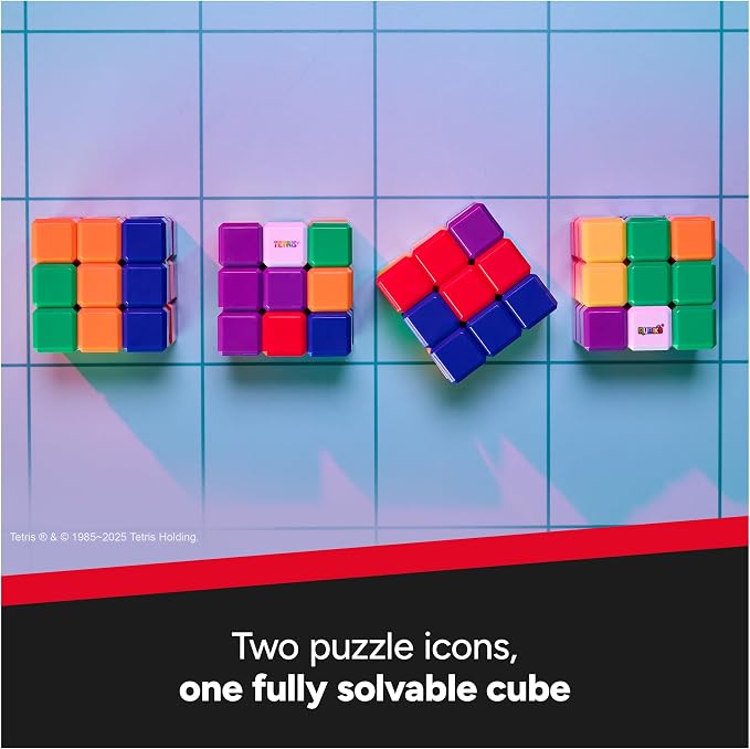 Rubik's Cube Tetris Edition 3x3 Cube Shapeshifting Puzzle Game Brain Teaser - Image 3