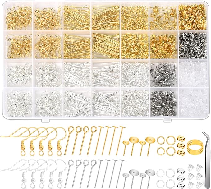 Modacraft 2000Pcs Earring Making Supplies Kit by Modacraft