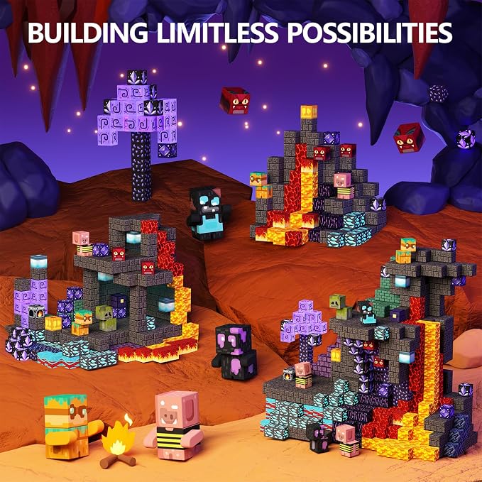 GobiDex 200PCS Magnetic Blocks Kids Building Toys - Image 6