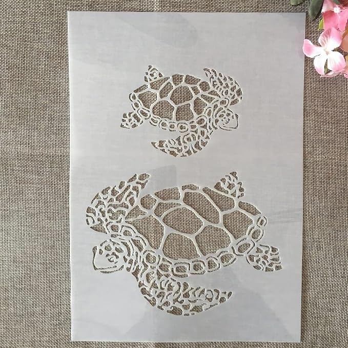 TIAMECH A4 Reusable Sea Turtle Stencil - Image 3