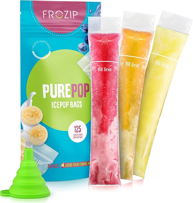 Disposable Ice Popsicle Mold Bags by FROZIP