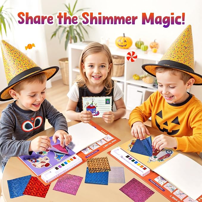 JoyCat Paint with Water Coloring Books & Shimmer Art | Art & Craft Activity - Image 7