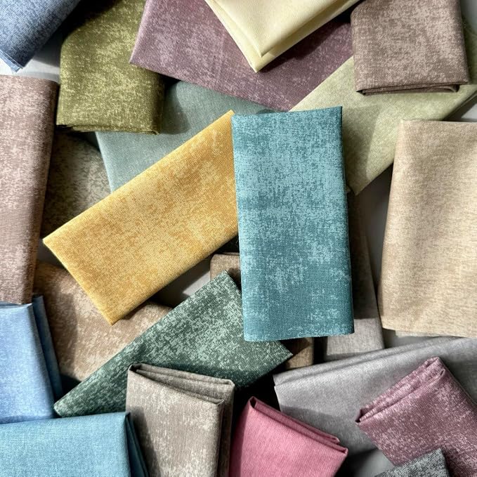 25 PCS Cotton Fabric Squares Bundle 8x8 inch – Marble Texture Pastel Quilting - Image 2