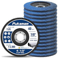 14 Pack of Flap Discs 4 1/2 for Angle Grinder Grit 40 Type 29 Zirconia Grinding Wheel for Wood Metal Sanding