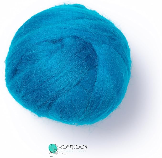 Kondoos Natural Wool roving, 2 OZ. Best Wool - Image 4