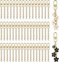 NCIWAN 50 PCS Keychain Making Kit Swivel Snap Hook Lobster Claw Clasps and by Unknown