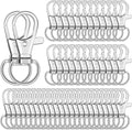 Anezus 100Pcs Key Chain Clip Hooks Swivel Lanyard Snap Hook Keychain Hooks by anezus
