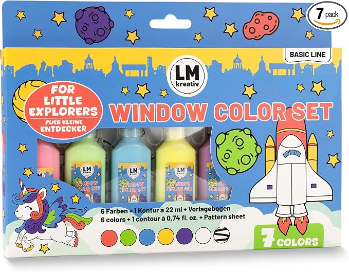 Window Cling Paint Set by LM-Kreativ