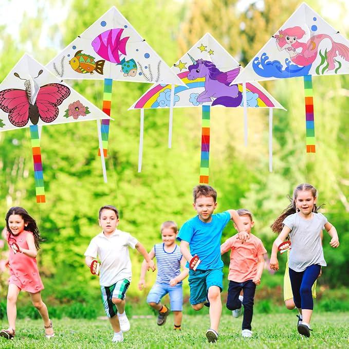 Libima 120 Pack Large Kites for Kids and Adults Bulk 39.4 Inch DIY Making Kit - Image 7
