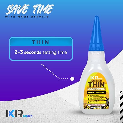 CA Glue Thin Viscosity Kit, 1.75 oz. Cyanoacrylate Glue, Super Glue - Image 7