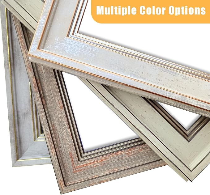 LUCKYLIFE 5x7 Picture Frame Set of 8, Rustic Farmhouse Picture Frames - Image 5