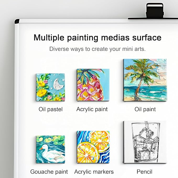 AUREUO Mini Magnetic Stretched Canvas 3x3 Inch / 24 Pack - Image 5