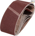 HARFINGTON 3 x 21 Inch Sanding Belts, 5 Pcs 100 Grits Aluminum Oxide Belt Sander Abrasive File Belt for Woodworking, Metal Polishing, Knife Sharpener