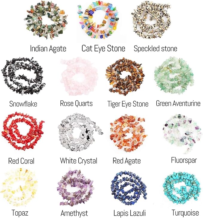 500pcs Natural Chip Stone Beads Multicolor 5mm to 8mm Irregular Gemstone - Image 6