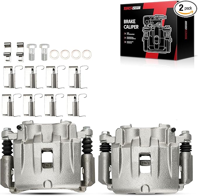 Torchbeam Front Brake Calipers Set for Jeep 1999-2004 Grand Cherokee, Front Left and Front Right Calipers Replace # 18B4826+18B4827