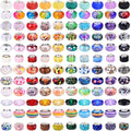 240 Pieces Assorted European Craft Beads Large Hole Lampwork Spacer Beads by AIPRIDY