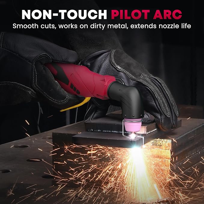 Plasma Cutter, [Pilot Arc][Large LED Display][Air Sensor] 55A bestarc Plasma Cutter Machine 110/220V Dual Voltage, 1/2 Inch Clean Cut 4/5 Inch Max Cut, Post Flow Mesh, 2T/4T for Beginners DIY
