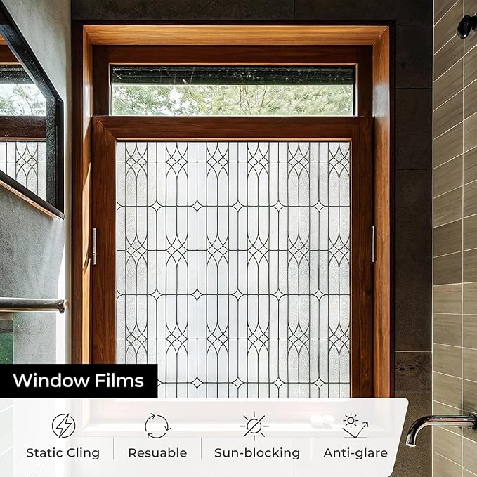 ADD.HERES Window Privacy Film, Stained Glass Decorative Static Cling, Removable - Image 4