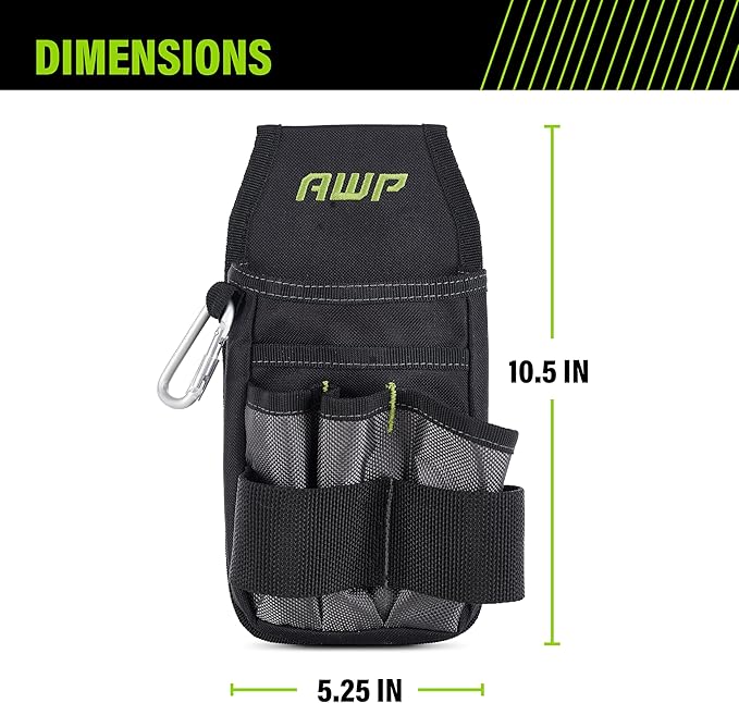 AWP Tool Pouch, Electrician Tool Pouch, Premium, Professional Multi-Pocket Organizer