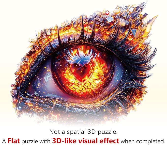 Ember Eye Puzzles Adults Gifts Wooden 220 Pieces 13.4 * 12.2in - Image 9
