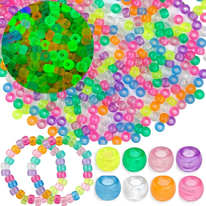 NikkiGuo 1000pcs Pony Beads, Kandi Beads by NikkiGuojewelry