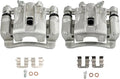 cciyu Rear Left & Right Brake Calipers Assembly w/Bracket 19B3477 19B3476 For Hyundai For Accent,For Kia For Forte/For Forte Koup/For Forte5/For Rio/For Rio5