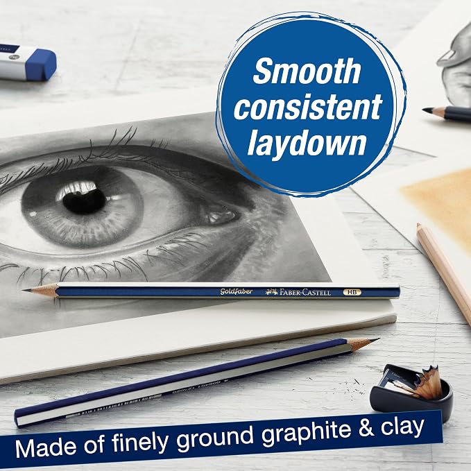 Faber-Castell Graphite Pencils Drawing Set | Back to School Art Supplies | 12 - Image 3
