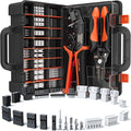 SOMELINE Crimping Tool Connector Set, JST-XH 2.5mm/Du pont 2.54mm/KF2510 2.54mm Connector Set, 24 Styles, 30-20 AWG Ratcheting Crimper for JST Series,KF2510,Molex,AMP EI series