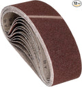 12 Pcs Sanding Belts 3 x 24 Inch 40 Grit Aluminum Oxide Abrasive Sandpaper for Belt Sander Metal Grinding Wood Working Weld Rust Removal