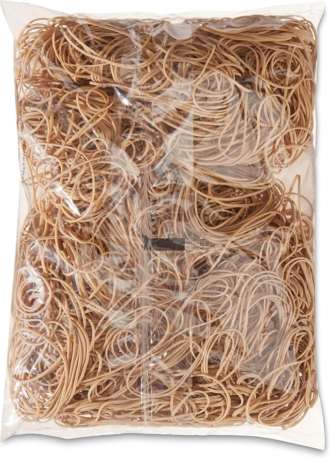 Amazon Basics Rubber Bands, Office Supplies, Size 19, 1250 Bands/1 lb. Pack - Image 4