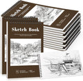 12 Pack Sketch Book, 9 x 12 Inch Sketchbook, 68lb/100gsm Top Spiral Bound by Prudiut