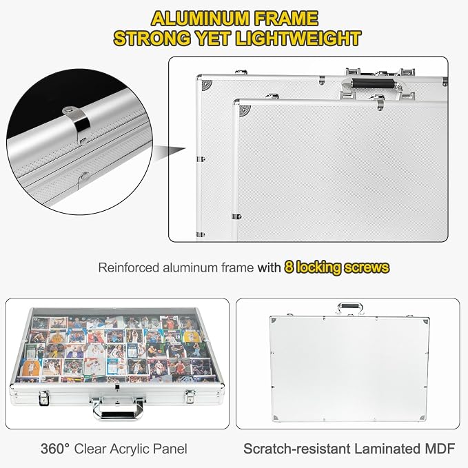 Aluminum Trade Show Display Case – 24"x20" Locking Tabletop Showcase - Image 4