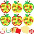 Renbuzhu 40PCS Back to School Apple-Shaped Crafts Bulk: Tissue Paper Sign by Renbuzhu
