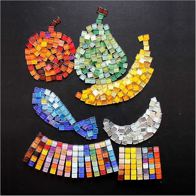 Light Red Crystal Mosaic Tiles Squares Stained Glass - Image 7
