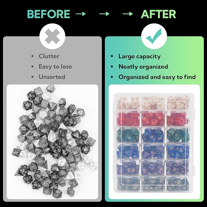 Plastic Storage for 210 Dices, Display Case - Image 5