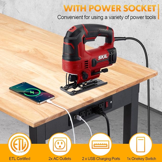 48" Adjustable Workbench, Work Table - Image 3