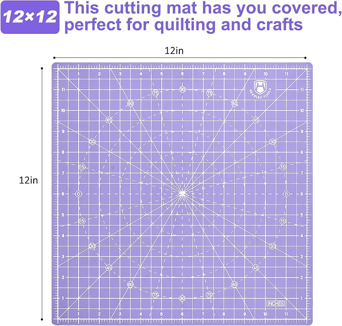 Headley Tools 12"x12" Rotating Cutting Mat, Self Healing Mat - Image 3