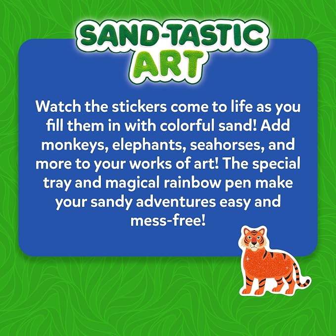 Skillmatics Sand Art Activity – Mess-Controlled DIY Animal Craft Kit | Creative - Image 8