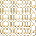 KJML DIY Keychain clip 60pcs Swivel Snap Lobster Claw Keychain Clasps Lanyard by KJMLDIY