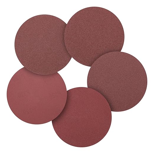 50 Pcs 5 Inch Sanding Disc 60/80/120/180/240 Grit Round Hook and Loop Sandpaper for Random Orbital Sander Automotive Car