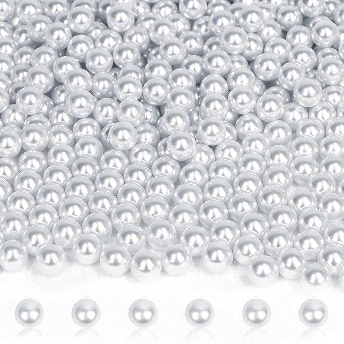 2800PCS 6mm Pearls for Crafting, Artificial Pearl Beads for Vase Filler by Unknown