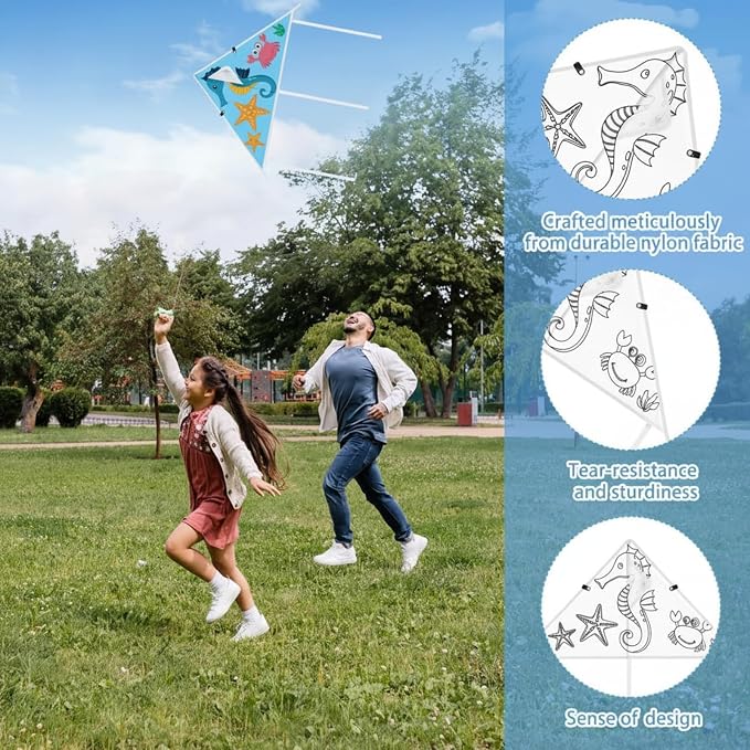 Syhood 60 Pcs DIY Coloring Kites Kit - Image 3