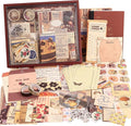 emmoolife 348 Pcs Scrapbooking Supplies Kit, Vintage Aesthetic Scrapbook Kit by emmoolife
