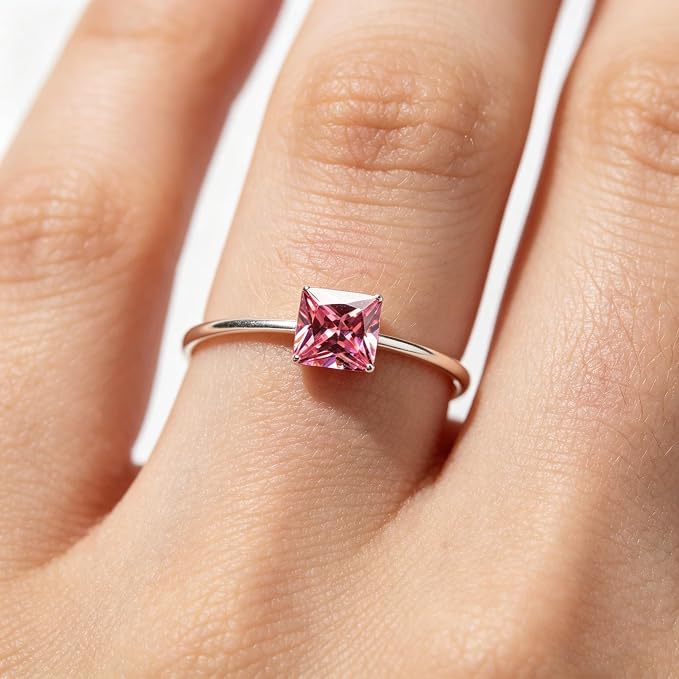 Pink Gemstone Color Cubic Zirconia Loose Beads Unset - Image 4