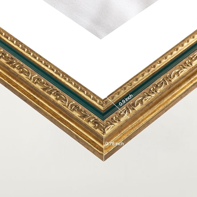 eletecpro 8x10 Vintage Picture Frame, Glass Cover, Horizontal or Vertical - Image 5