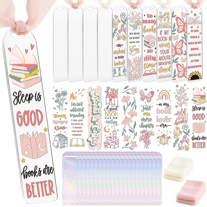 Dazoratix Floral Acrylic Bookmark Blanks by Dazoratix