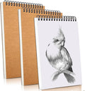 Mixed Media Sketch Pad, 5.5" x 8.5" Spiral Bound, 90 Sheets, Durable Acid Free by FONTSATTY