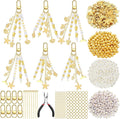 Cunno 776 Pcs Beach Seashell Bag Charm Making Kit, Ocean Coastal DIY Keychain by Cunno