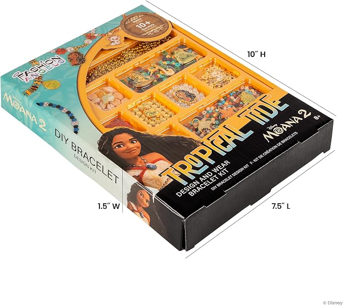 Fashion Angels Disney Moana 2 Tropical Tide Jewelry Design Kit | Includes - Image 7